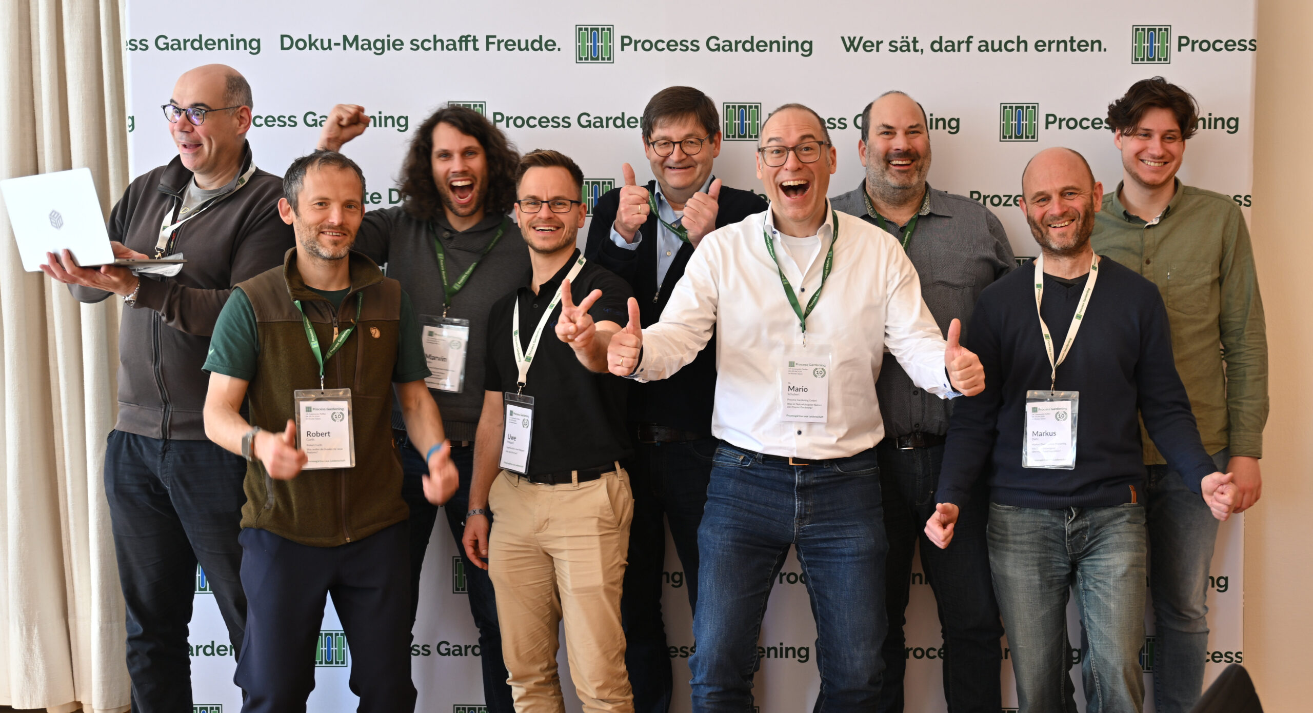 Das Process Gardening - Team bei der 10-Jahres-Feier in Kloster Seeon